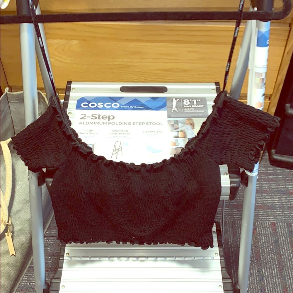 Off the shoulder crop top